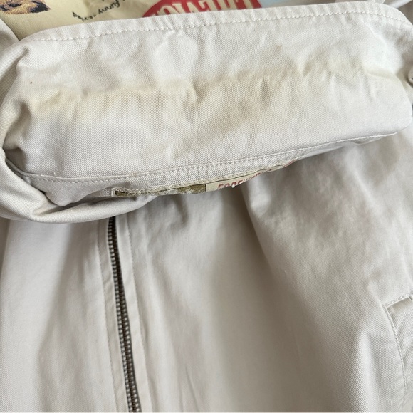 VINTAGE CHEVIGNON CRAFTSMANSHIP BEIGE COTTON BOMBER JACKET EMBROIDERY UNISEX L - Picture 15 of 15